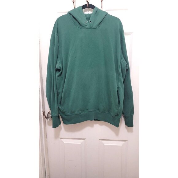 Uniglo Green Hoodie Pullover Sweatshirt with Pockets & Hood SIze XL/T - Picture 1 of 10